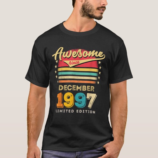 Phantastisch seit Dezember 1997 Geburtstag T-Shirt (Vorderseite)