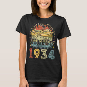phantastisch seit Februar 1934 89 Jahr T-Shirt