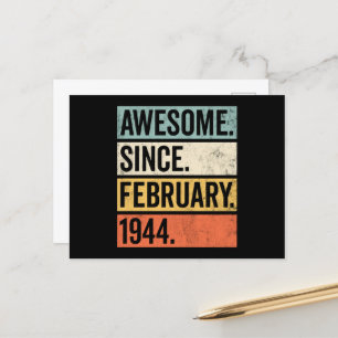 Phantastisch seit Februar 1944 Geburtstag Postkarte