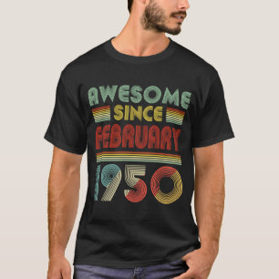 Phantastisch seit FEBRUAR 1950 Geburtstag 70 Jahre T-Shirt