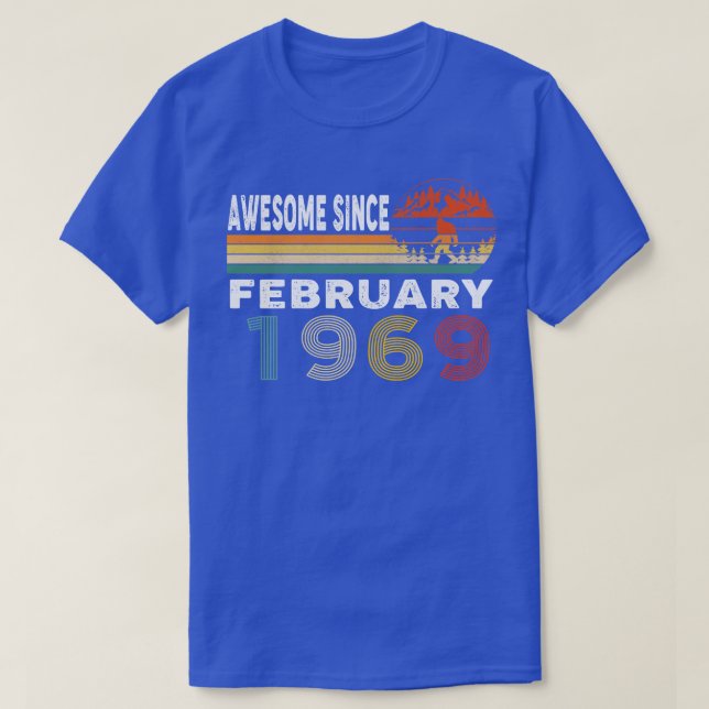 Phantastisch seit Februar 1969 T-Shirt (Design vorne)