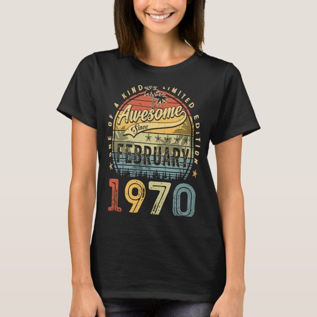 phantastisch seit Februar 1970 53 Jahr T-Shirt (Vorderseite)