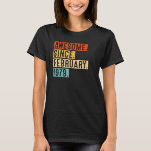 Phantastisch seit Februar 1979 44 Jahre 44 Jahre a T-Shirt