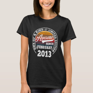 Phantastisch Seit Februar 2013 10. Geburtstag 10 J T-Shirt