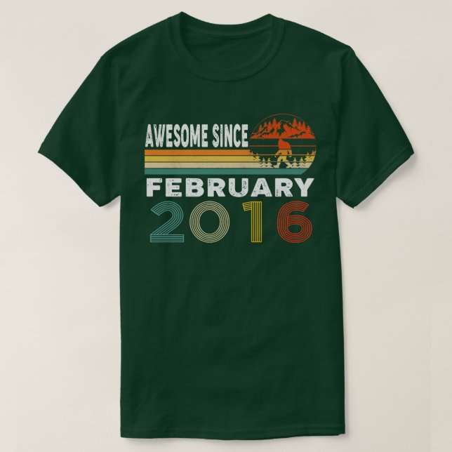 Phantastisch seit Februar 2016 T-Shirt (Design vorne)