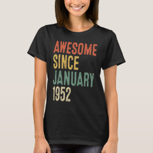 phantastisch seit Januar 1952 70 Jahre T-Shirt