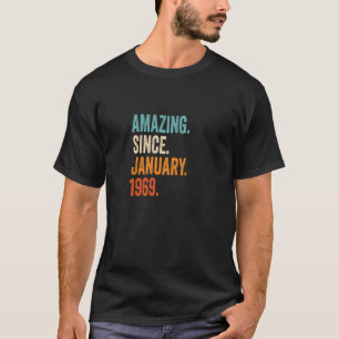 Phantastisch seit Januar 1969 54. Geburtstagsprämi T-Shirt