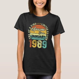 Phantastisch seit Januar 1989 34. Geburtstag 34 Ja T-Shirt