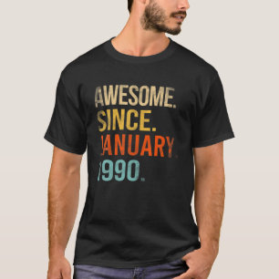 Phantastisch seit Januar 1990 32. Geburtstag 32 Ja T-Shirt