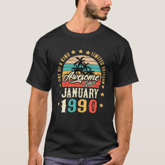 Phantastisch Seit Januar 1990 Vintag 32. Geburtsta T-Shirt