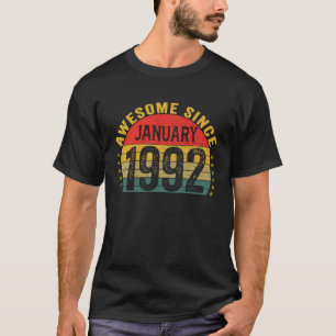 Phantastisch seit Januar 1992 31. Geburtstag Fraue T-Shirt