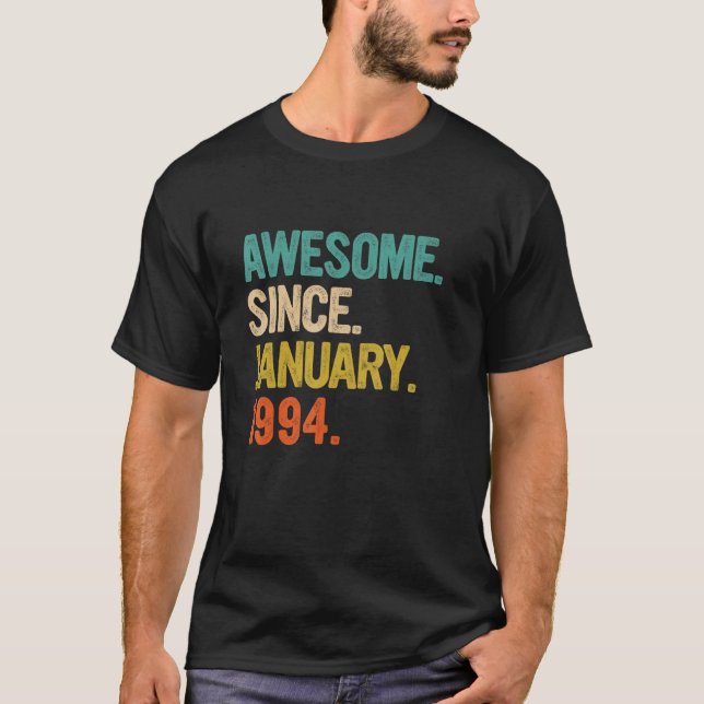 Phantastisch seit Januar 1994 29 Jahre alt 29. Geb T-Shirt (Vorderseite)