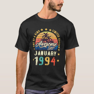 Phantastisch Seit Januar 1994 Vintag 28. Geburtsta T-Shirt