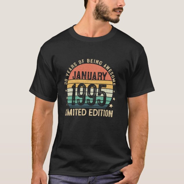 Phantastisch seit Januar 1995 30 Jahre alt 30. Geb T-Shirt (Vorderseite)