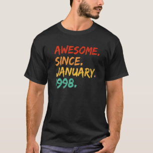 Phantastisch seit Januar 1998 Geburtstag T-Shirt
