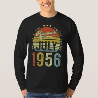Phantastisch seit Juli 1956 Vintag 66. Geburtstag  T-Shirt