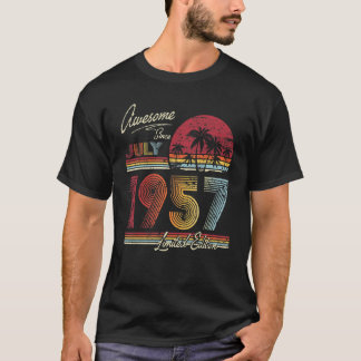 Phantastisch seit Juli 1957 65 Jahre 65. Geburtsta T-Shirt