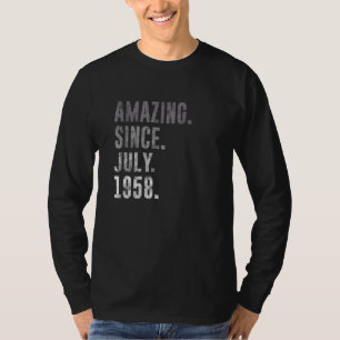 Phantastisch Seit Juli 1958 64. Geburtstag Vintag  T-Shirt