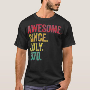 Phantastisch seit Juli 1970 52. Geburtstag 52 Jahr T-Shirt