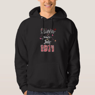 Phantastisch Seit Juli 1971 Blume 1971 Juli Geburt Hoodie