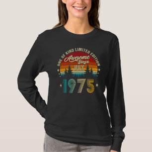 Phantastisch Seit Juli 1975 47. Geburtstag 47 Jahr T-Shirt