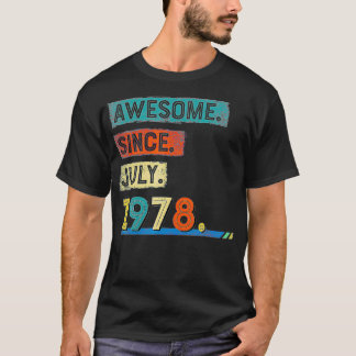 Phantastisch seit Juli 1978 43. Geburtstag Männer  T-Shirt