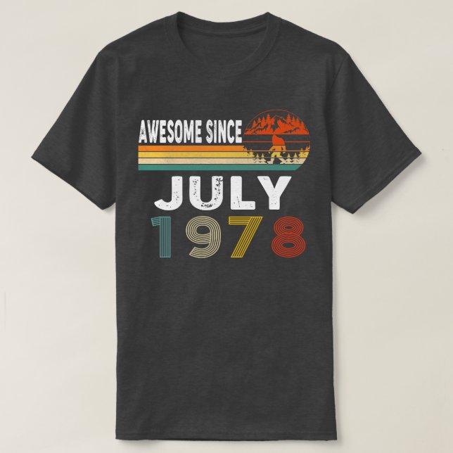 Phantastisch seit Juli 1978 T-Shirt (Design vorne)