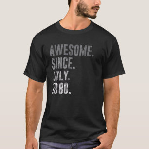 Phantastisch Seit Juli 1980 42. Geburtstag Vintag T-Shirt