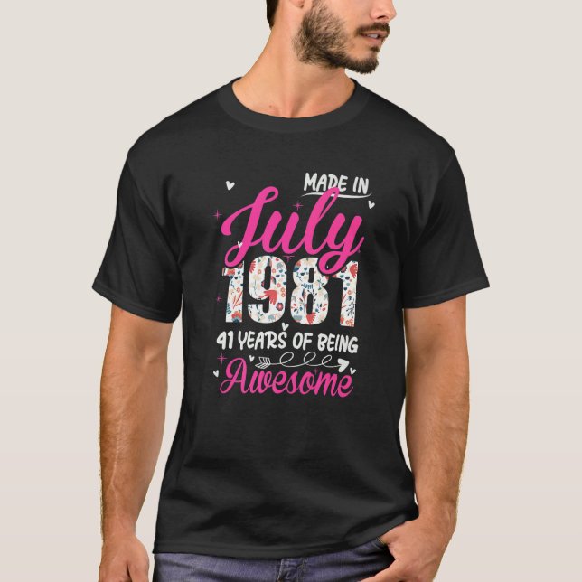 phantastisch seit Juli 1981 T-Shirt (Vorderseite)