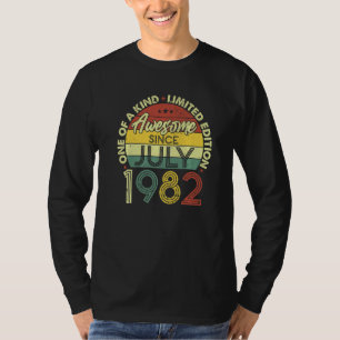 Phantastisch seit Juli 1982 40 Jahre alt 40. Gebur T-Shirt