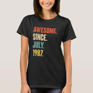 Phantastisch seit Juli 1987 35 Jahre altes Geschen T-Shirt