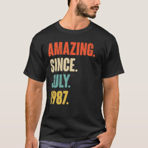 Phantastisch seit Juli 1987 35 Jahre altes Geschen T-Shirt
