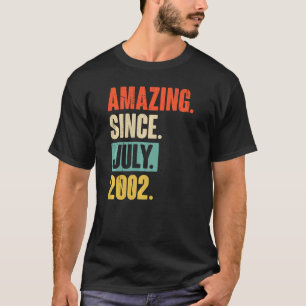 Phantastisch seit Juli 2002 20 Jahre alt 20. Gebur T-Shirt