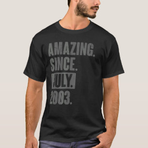 Phantastisch seit Juli 2003 19 Jahre alt 19. Gebur T-Shirt