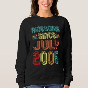 Phantastisch seit Juli 2005 Vintag 17 Jahre alt 17 Sweatshirt