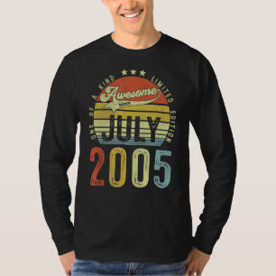 Phantastisch seit Juli 2005 Vintag am 17. T-Shirt