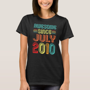 Phantastisch seit Juli 2010 Vintag 12 Jahre alt 12 T-Shirt