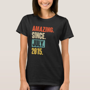 Phantastisch seit Juli 2015 7 Jahre alt 7. Geburts T-Shirt