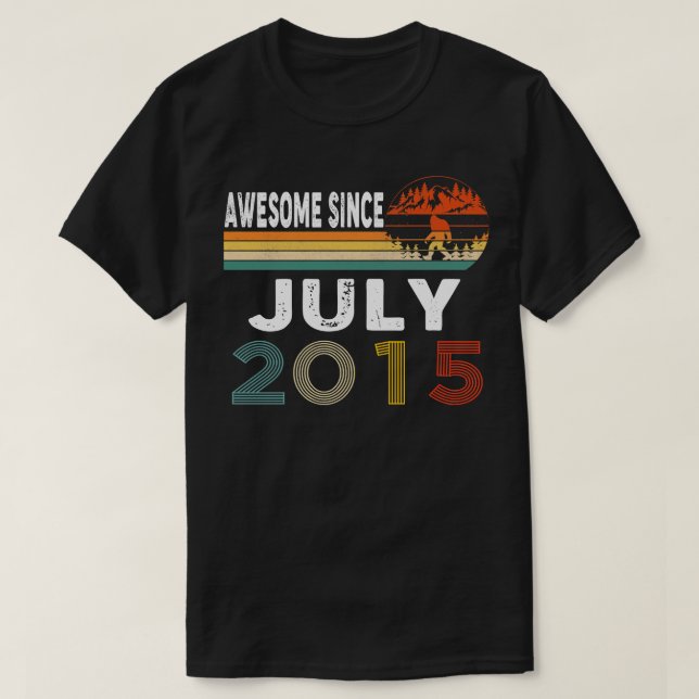 Phantastisch seit Juli 2015 T-Shirt (Design vorne)