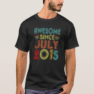 Phantastisch seit Juli 2015 Vintag 7 Jahre alt 7. T-Shirt