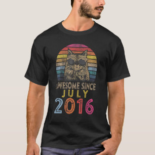 Phantastisch seit Juli 2016 7 Jahre alt 7. Geburts T-Shirt