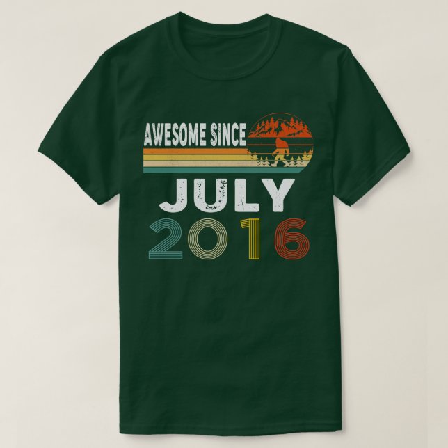 Phantastisch seit Juli 2016 T-Shirt (Design vorne)