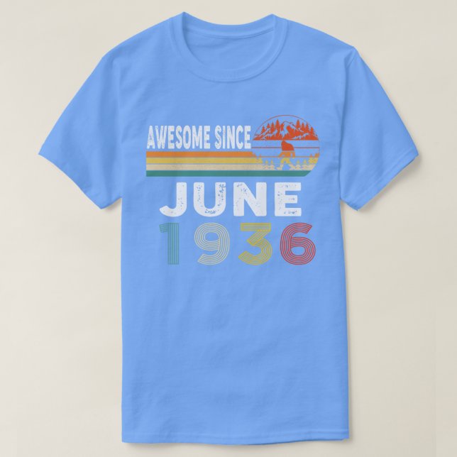 Phantastisch seit Juni 1936 T-Shirt (Design vorne)