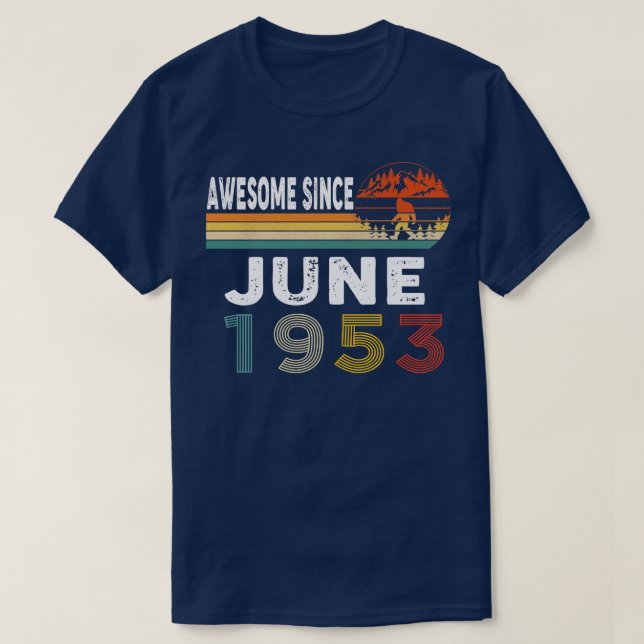 Phantastisch seit Juni 1953 T-Shirt (Design vorne)