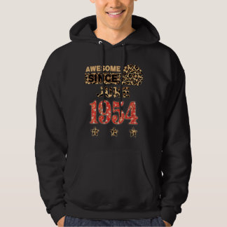 Phantastisch seit Juni 1954 Leopard Geburtstag Jun Hoodie