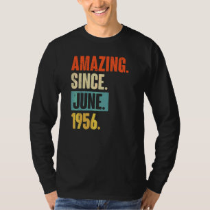 Phantastisch seit Juni 1956 66 Jahre 66 Geburtstag T-Shirt