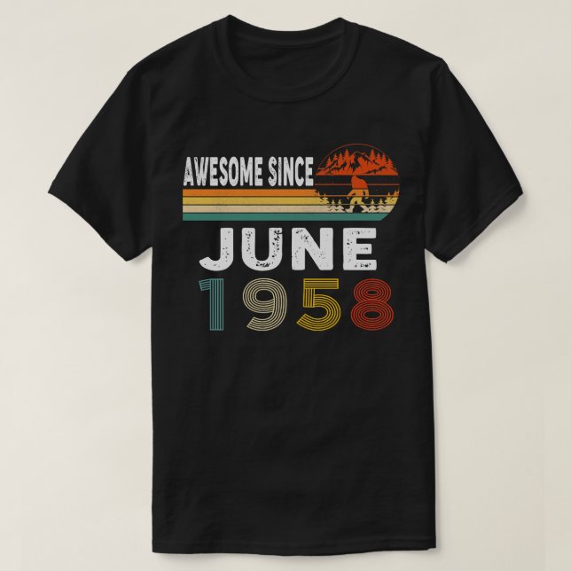 Phantastisch seit Juni 1958 T-Shirt (Design vorne)