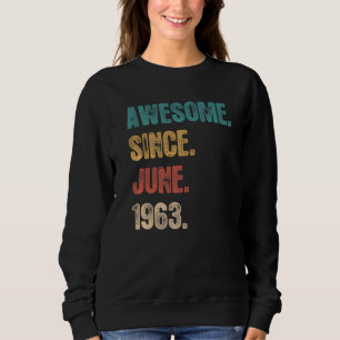 Phantastisch seit Juni 1963 59 Jahre Tag 59. Gebur Sweatshirt