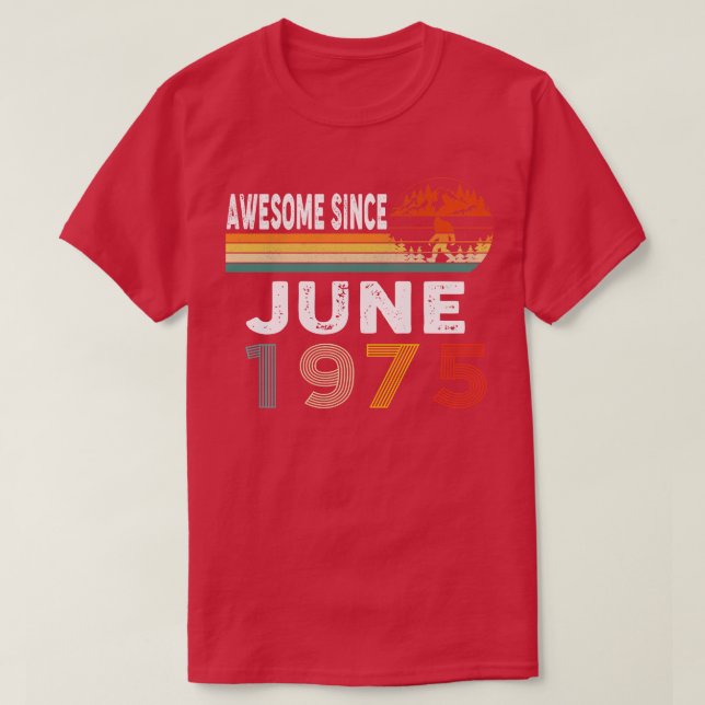 Phantastisch seit Juni 1975 T-Shirt (Design vorne)