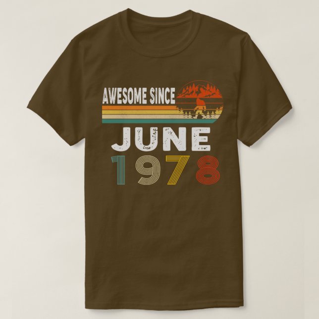 Phantastisch seit Juni 1978 T-Shirt (Design vorne)